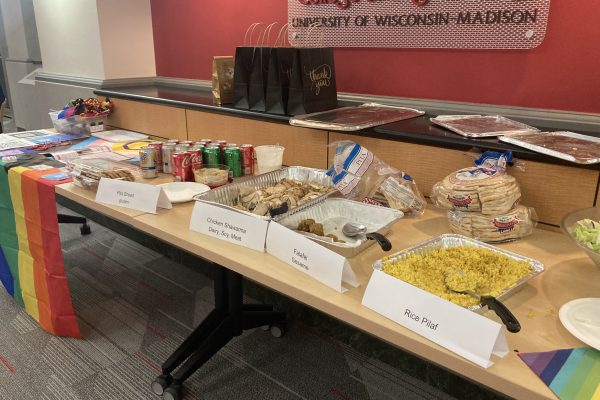A table of various mediterranean foods